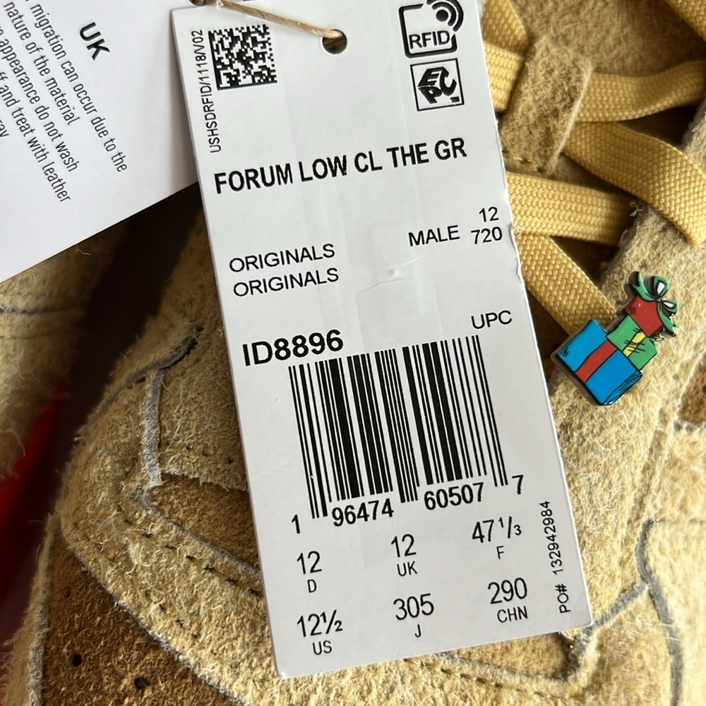Adidas Forum Low CL the Grinch in Oat size 12.5 Men’s - Picture 8 of 16
